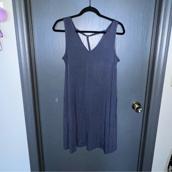 24/7 Solid Strappy Back Dress - Picture 1 of 7